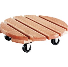 Houten plantenroller met wielen