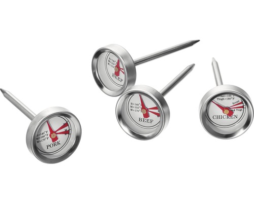 TENNEKER® Steak- en vleesthermometer RVS 4 st TENNEKER® Steak- en vleesthermometer RVS 4 st