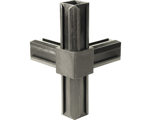 KAISERTHAL XD-buisverbinder T-stuk met rechthoekig verloop, kunststof, zwart