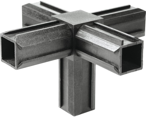 Kunststof hoekverbinding voor vierkante buizen