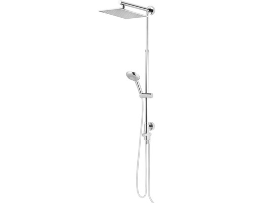 SCHULTE Regendoucheset Douchemaster Classic vierkant incl. omsteller chroom Douchezuil met hoofd- en handdouche