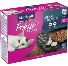 VITAKRAFT Kattenvoer Poésie délice vis multipack 6 x 85 gr