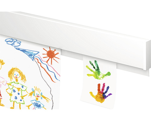 Witte fotolijst met kindertekeningen