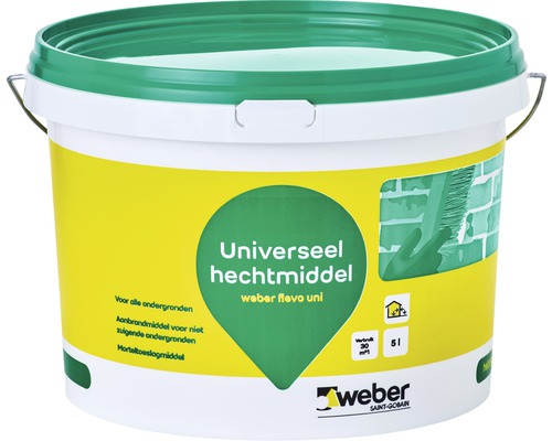 FLEVOPOL Universeel hechtmiddel wit 5 l Emmer universeel hechtmiddel voor alle ondergronden