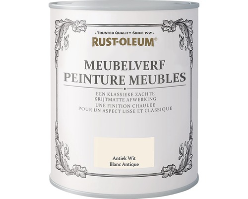 RUST-OLEUM Chalky Finish Meubelverf antiek wit 125 ml Rust-Oleum meubelverf in blik
