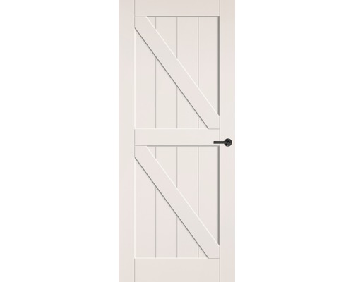 PERTURA Binnendeur retro 904 opdek links wit gegrond 83 x 201,5 cm