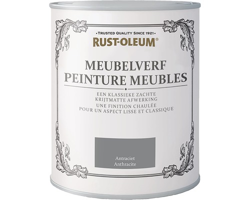 RUST-OLEUM Chalky Finish Meubelverf antraciet 750 ml Blik meubelverf antraciet