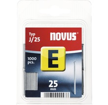 Novus nietjes type J 25 millimeter, verpakking van 1000 stuks