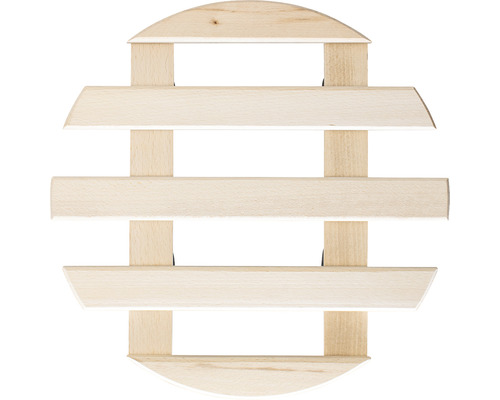 Pannenonderzetter van hout