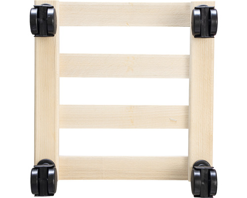 Houten rolwagen met vier wielen