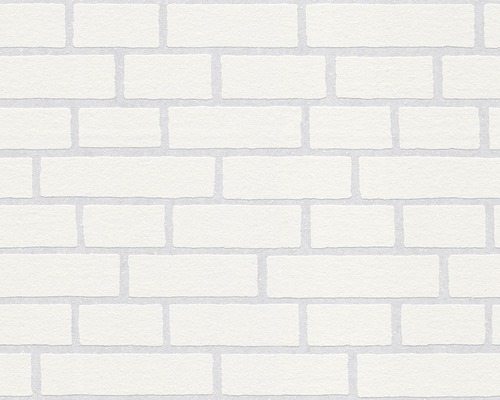 Behang met baksteenmotief