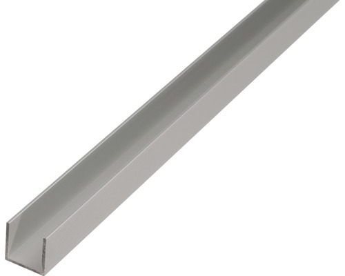 GAH.ALBERTS U-profiel 20x18x20x1,3 mm aluminium zilver, 100 cm