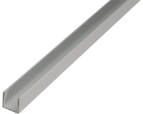 KAISERTHAL U-profiel 20x20x20x1,5 mm aluminium zilver 200 cm