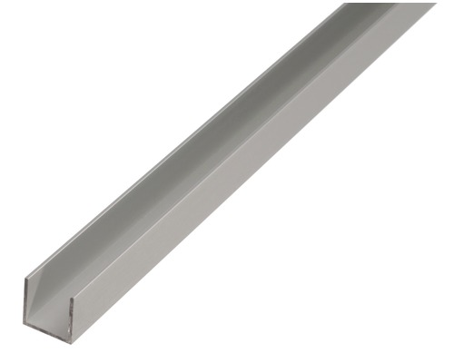 GAH.ALBERTS U-profiel 20x18x20x1,3 mm aluminium zilver, 200 cm