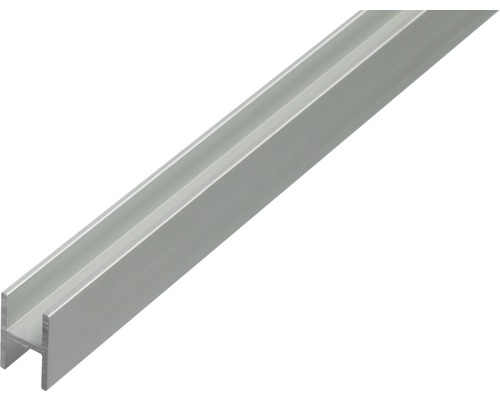KAISERTHAL H-profiel 22x30x19x1,5 mm aluminium zilver 200 cm Aluminium profiel