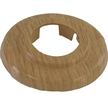 Klemrozet kunststof houtkleur eiken Ø 15 mm