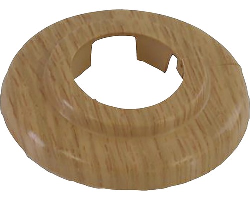 Klemrozet kunststof houtkleur eiken Ø 15 mm