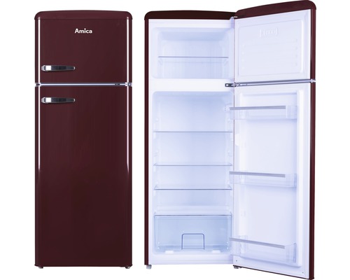 Amica koelkast in retrodesign met open deur