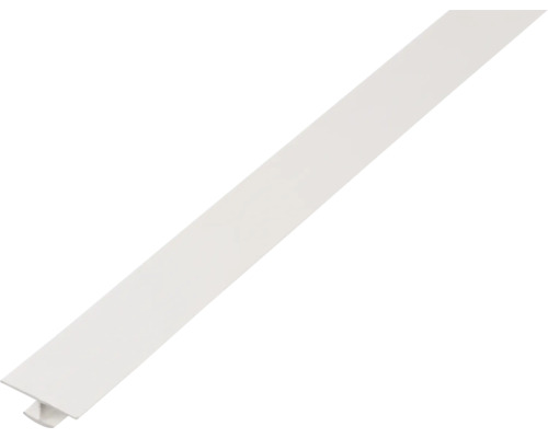 GAH.ALBERTS H-profiel 25x6x10x1 mm kunststof wit, 100 cm Kunststof afwerkprofiel