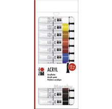 Marabu acrylverf set met twaalf tubes