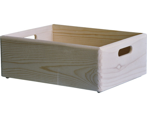 Houten kist met handgrepen voor opslag