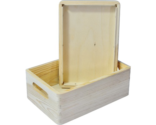 Houten kist met deksel