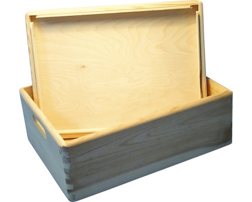 Houten kist met deksel