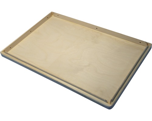 Houten dienblad met platte rand