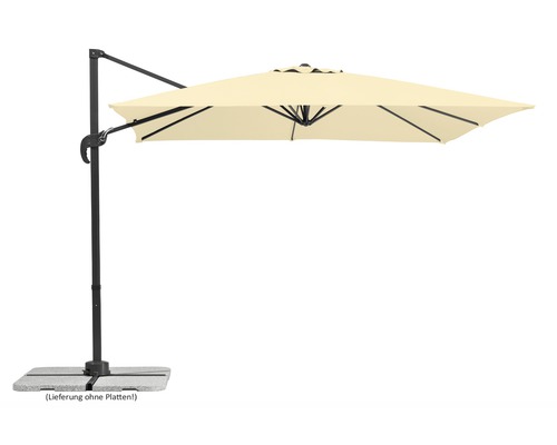 SCHNEIDER Zweefparasol Rhodos junior naturel 270x270 cm SCHNEIDER Zweefparasol Rhodos junior naturel 270x270 cm