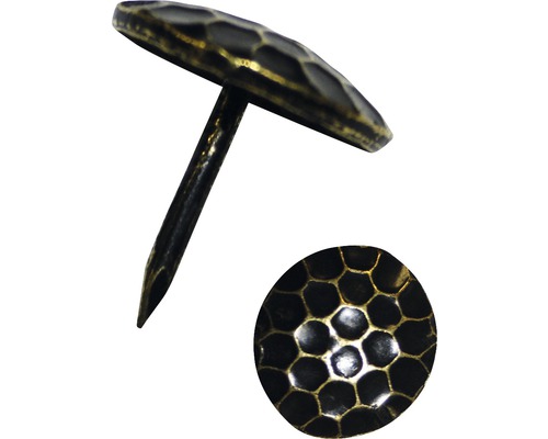 Bekledingsnagel van metaal met zeshoekige structuur