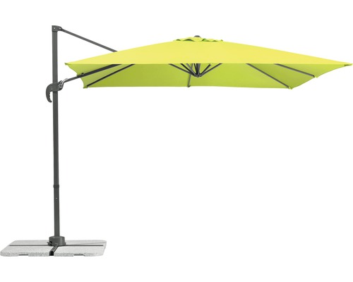 Vrijhangende parasol met voet voor de tuin