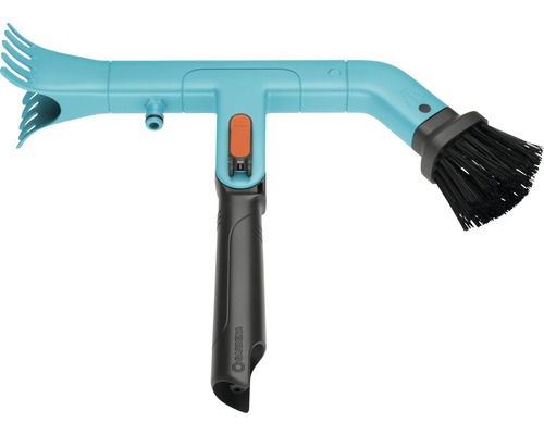 Gardena wasborstel met vlakstraalsproeier en steel