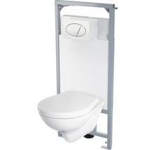 Spoelrandloze toiletset Grenada incl. inbouwreservoir en softclose wc-bril-thumb-0