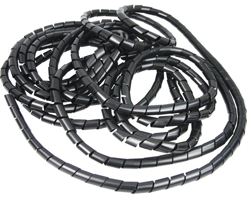 Kabelorganizer Ø 15 mm zwart, 10 meter