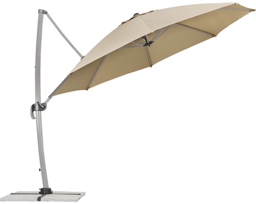 Vrijhangende parasol met voet