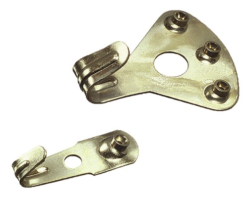 DRESSELHAUS Floreat-haak assortiment vermessingd, 8 stuks Foto hangers van metaal in twee verschillende maten