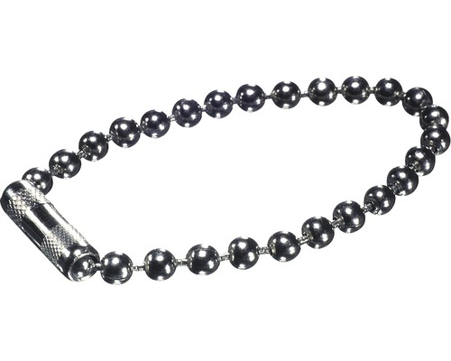 DRESSELHAUS Sleutelketting 120 mm messing verchroomt Kogelketting met sluiting