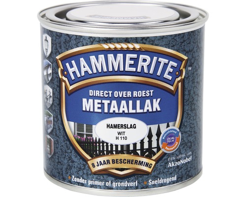 HAMMERITE Metaallak hamerslag wit H110 250 ml