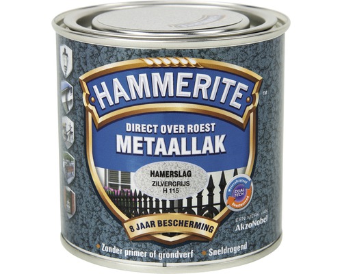 HAMMERITE Metaallak hamerslag zilvergrijs H115 250 ml