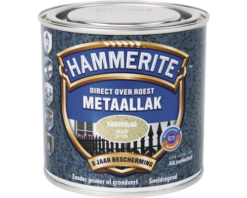 HAMMERITE Metaallak hamerslag goud H170 250 ml