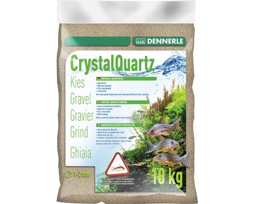 DENNERLE Aquariumgrind Crystal kwartsgrind natuur wit 10 kg