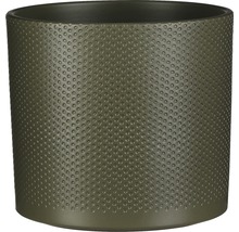Cilindervormige bloempot met stippenpatroon