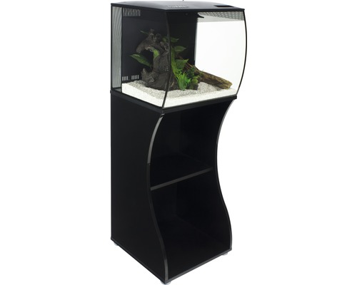 Aquariumset met onderkast, decoratie en verlichting