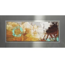 Decoratieve wanddecoratie met abstract design en tekst