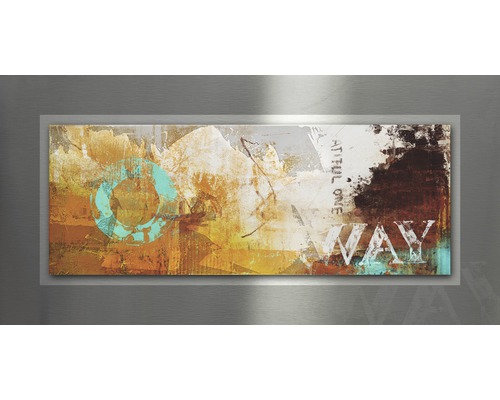 Decoratieve wanddecoratie met abstract design en tekst