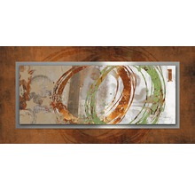 Abstracte muurdecoratie met cirkelmotieven en lijst