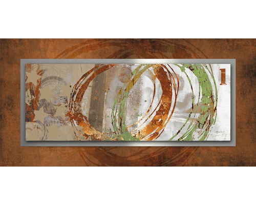 Abstracte muurdecoratie met cirkelmotieven en lijst
