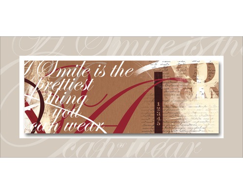 Decoratieve wanddecoratie met letters en artistieke elementen