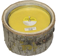 Citronella kaars hout geel Ø 20 cm H 10 cm-thumb-0