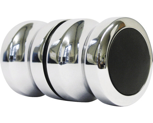 Deurklink van verchroomd staal voor glazen deuren